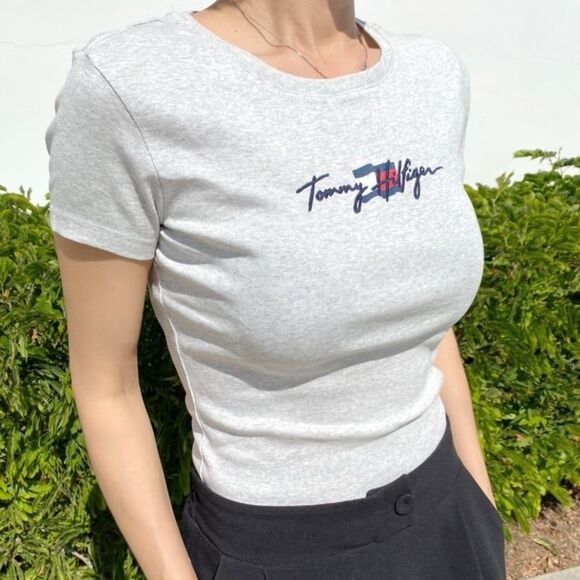 Tommy Hilfiger embroidered classic tee - Picture 1 of 2